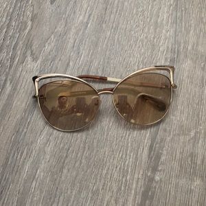 Gold Cateye Sunglasses